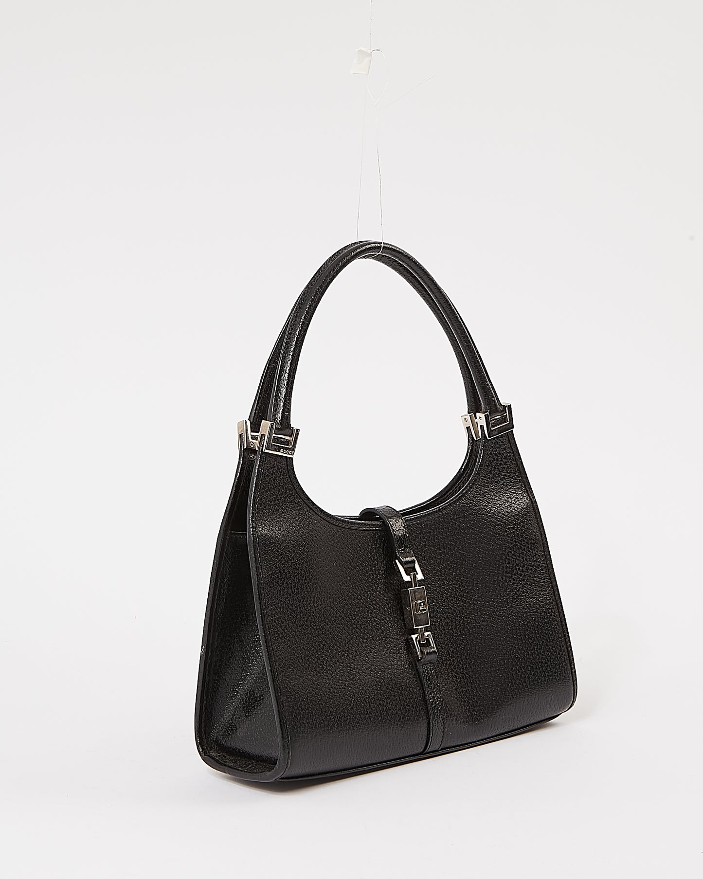 Sac à bandoulière Jackie Bardot en cuir noir Gucci