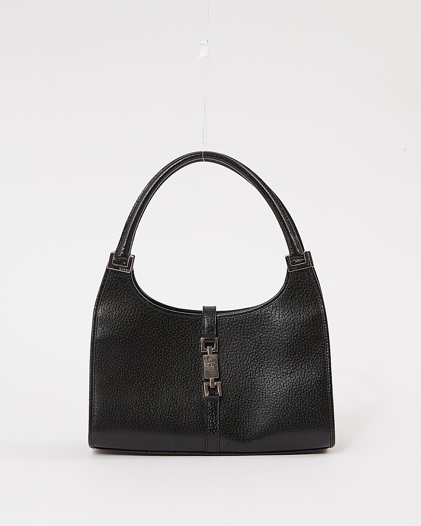 Sac à bandoulière Jackie Bardot en cuir noir Gucci