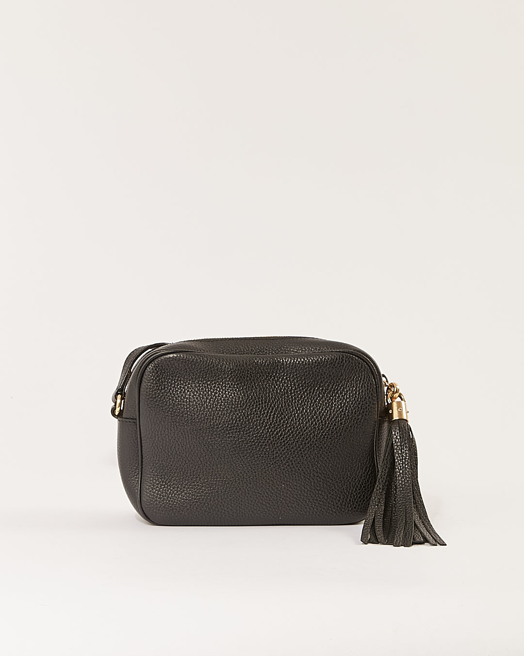 Sac à bandoulière Soho Disco en cuir grainé noir Gucci