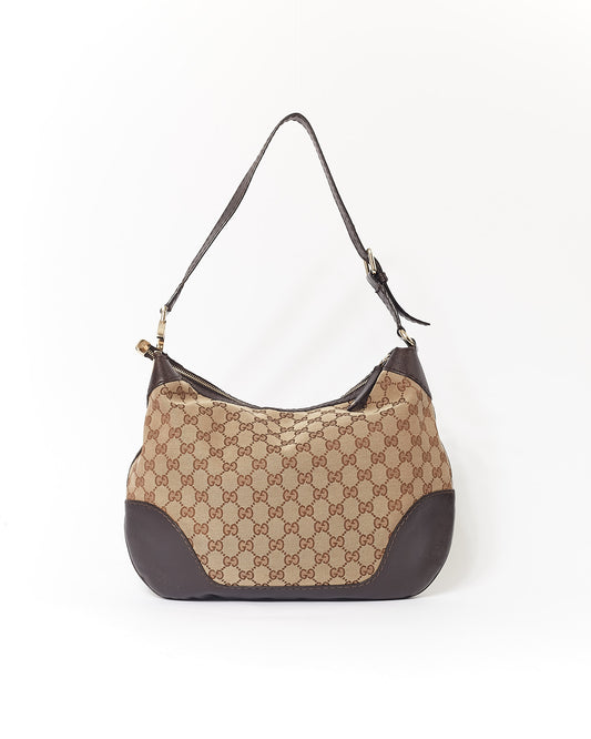 Gucci Brown GG Supreme Canvas Shoulder Bag