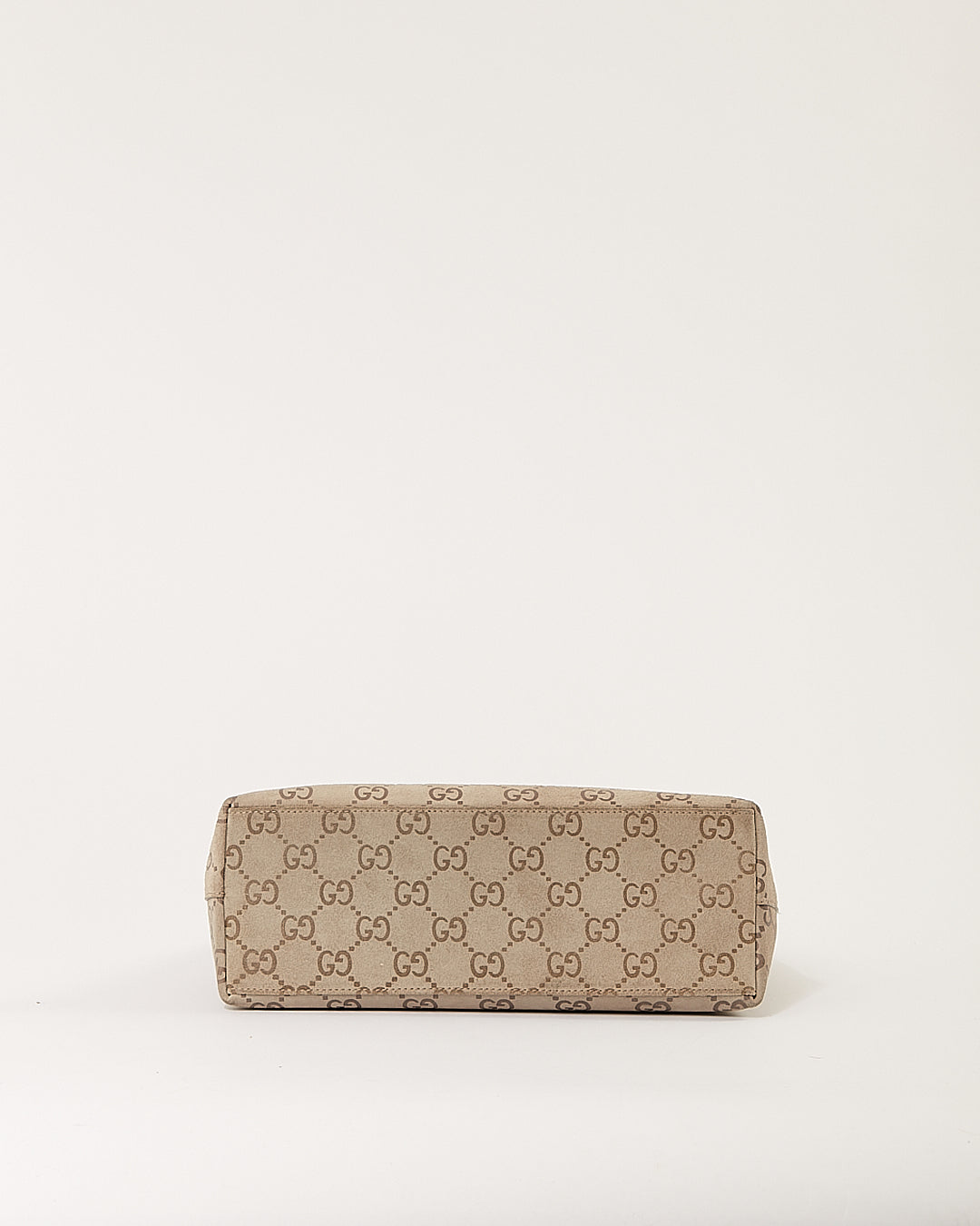 Sac à bandoulière en bambou en daim suprême GG gris Gucci