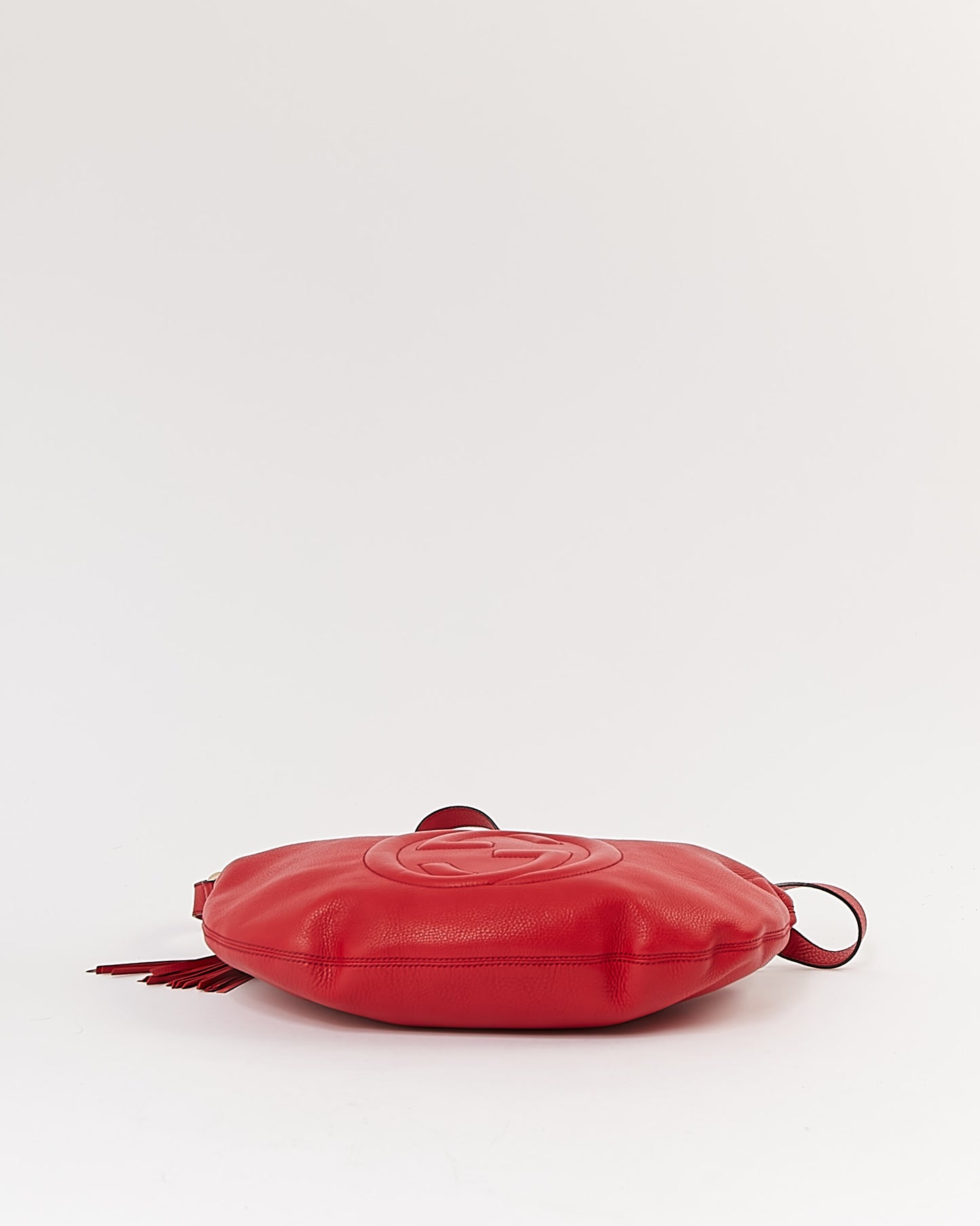 Sac à bandoulière Soho en cuir grainé rouge Gucci