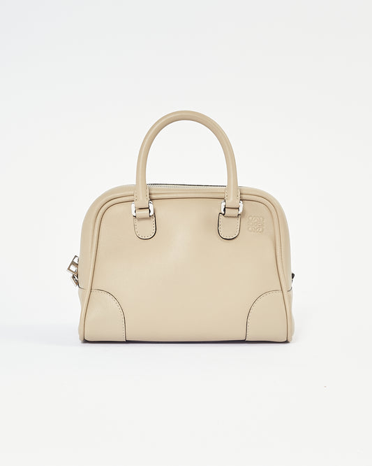 Loewe Taupe Leather Amazona 28 Top Handle Bag