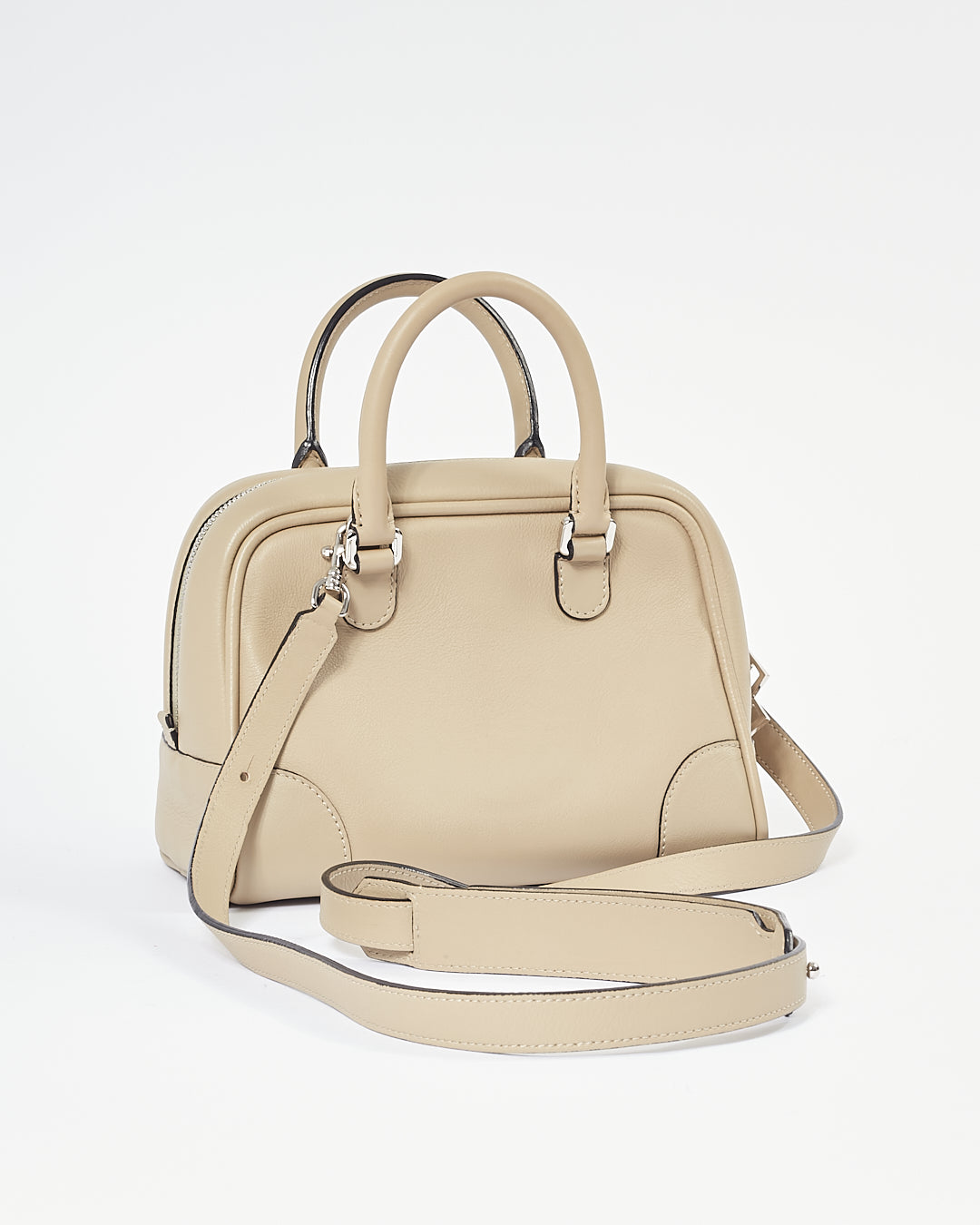 Loewe Sac à poignée supérieure Amazona 28 en cuir taupe