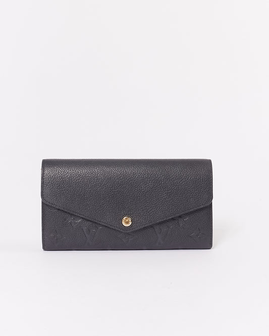 Portefeuille Louis Vuitton Noir Empreinte Monogram Continental Sarah