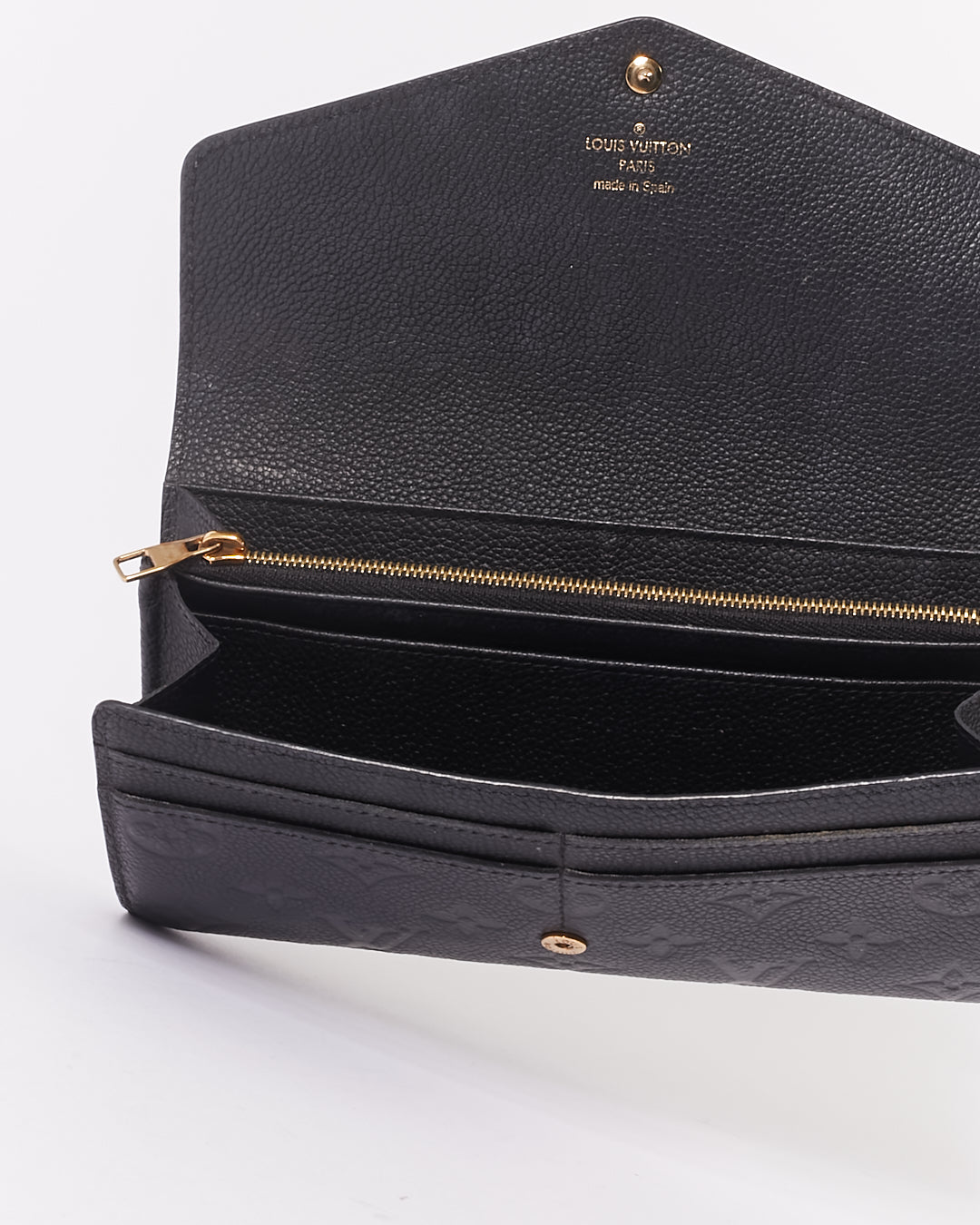 Portefeuille Louis Vuitton Noir Empreinte Monogram Continental Sarah