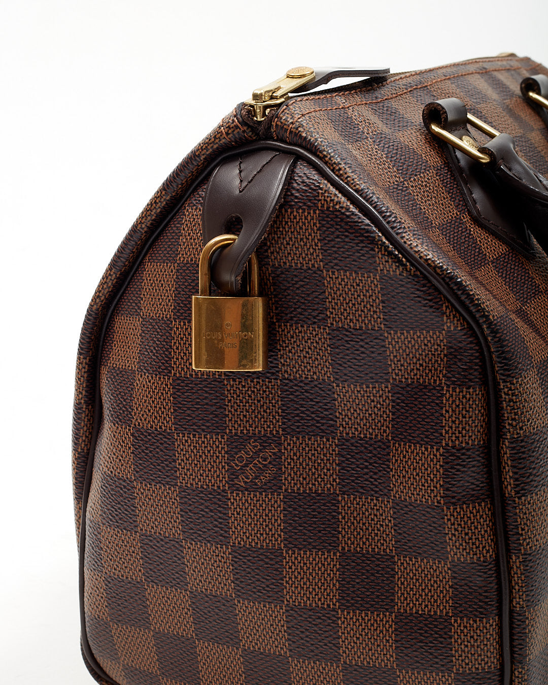 Louis Vuitton Damier Ebene Canvas Speedy 25 Bag