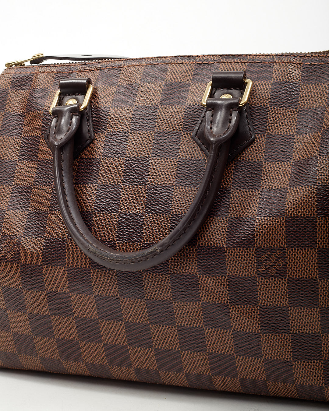 Louis Vuitton Damier Ebene Canvas Speedy 25 Bag