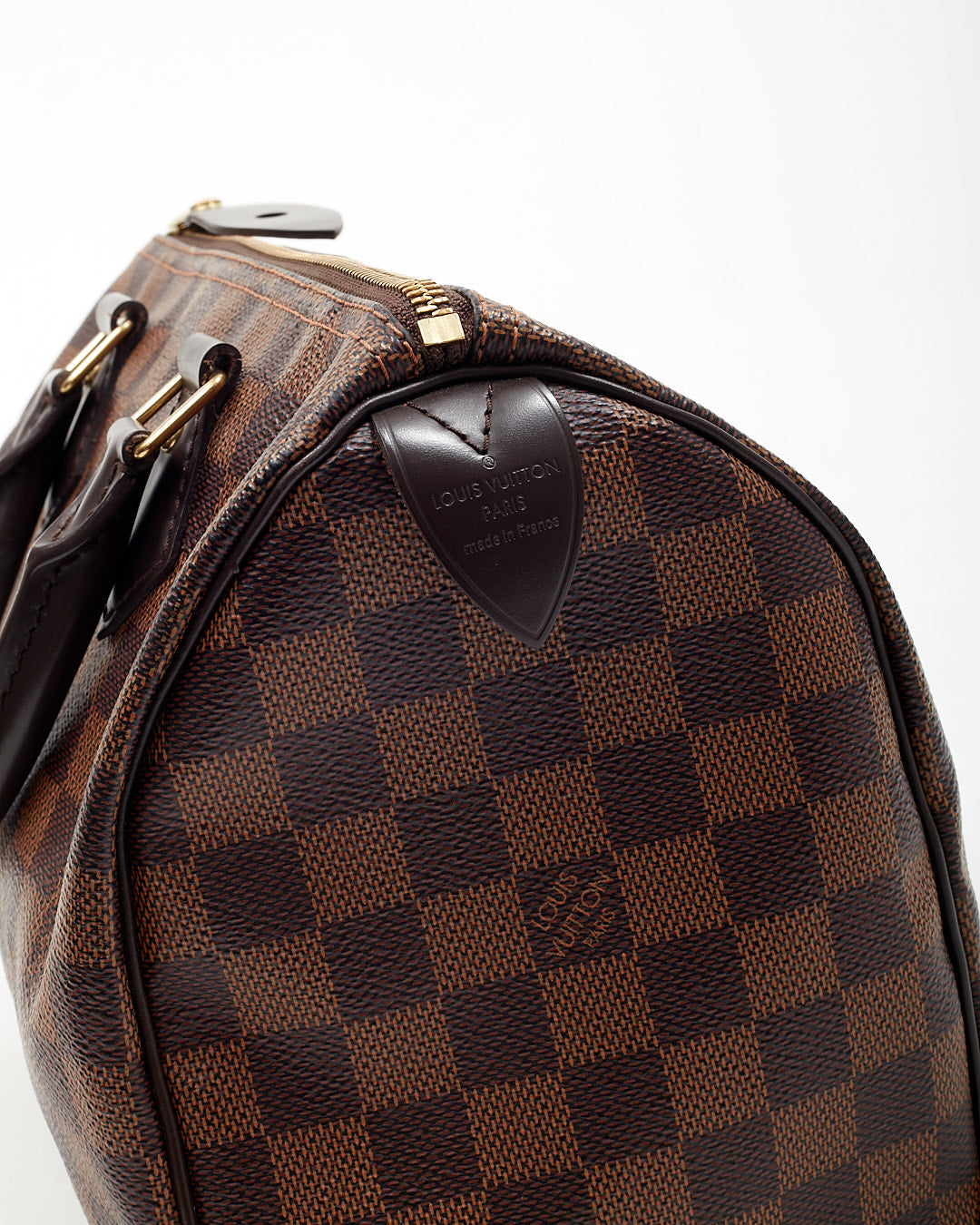 Louis Vuitton Damier Ebene Canvas Speedy 25 Bag