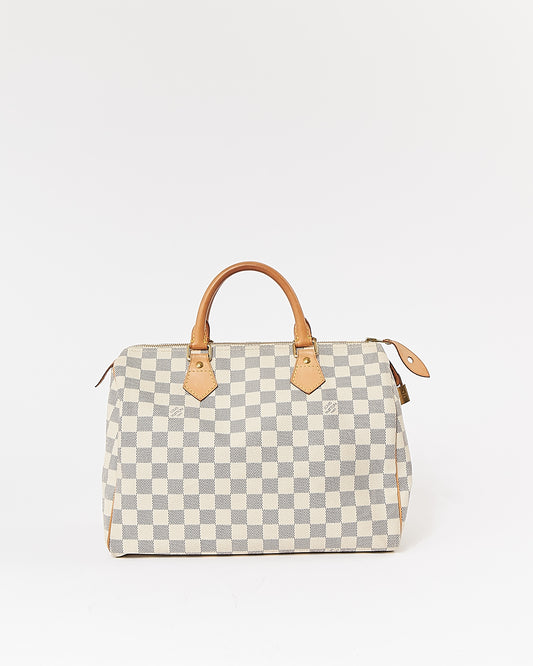 Louis Vuitton Damier Azur Toile Speedy 30 Sac