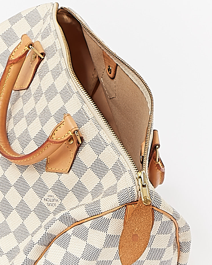 Louis Vuitton Damier Azur Toile Speedy 30 Sac