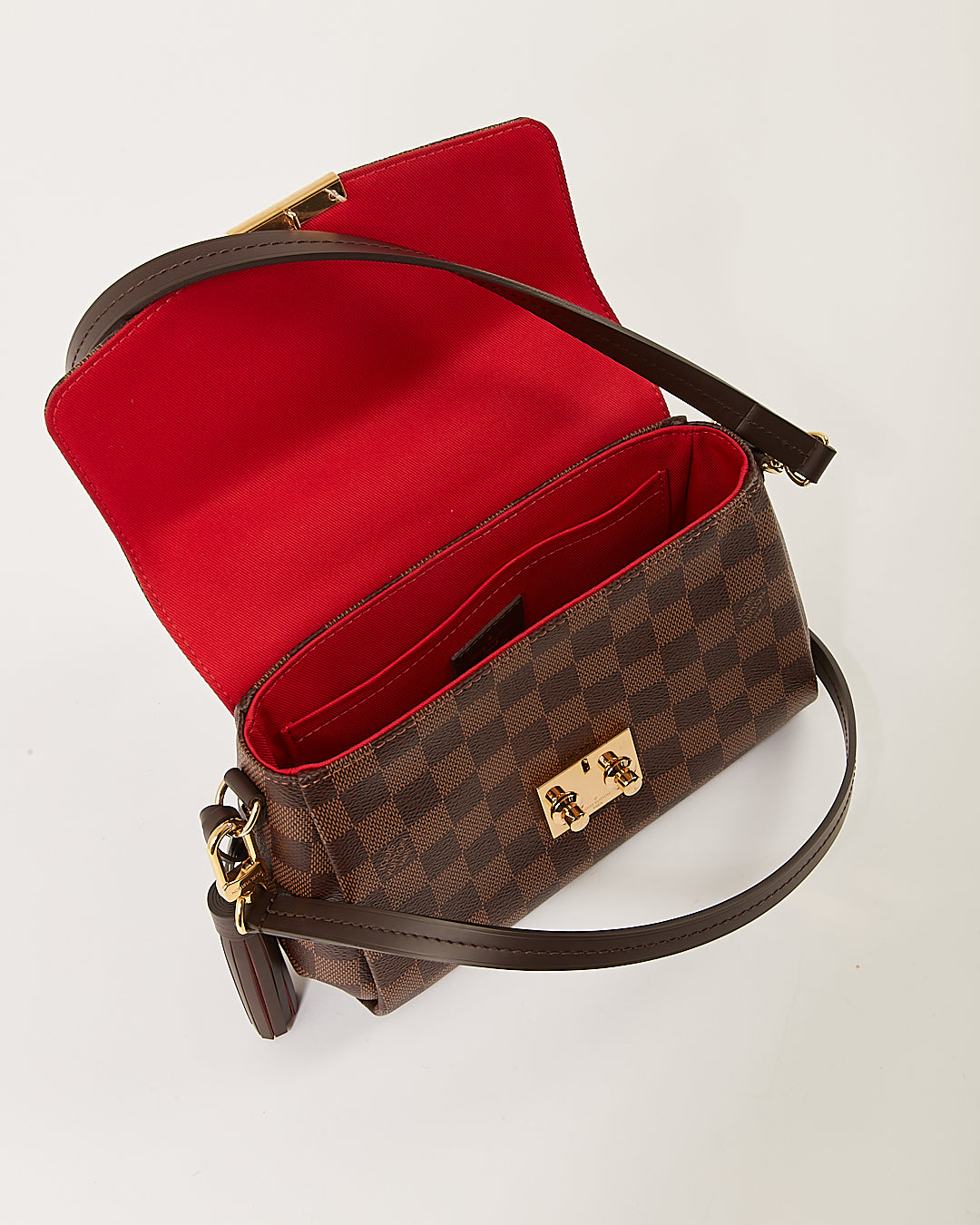 Louis Vuitton Damier Ebene Sac Croisette en toile