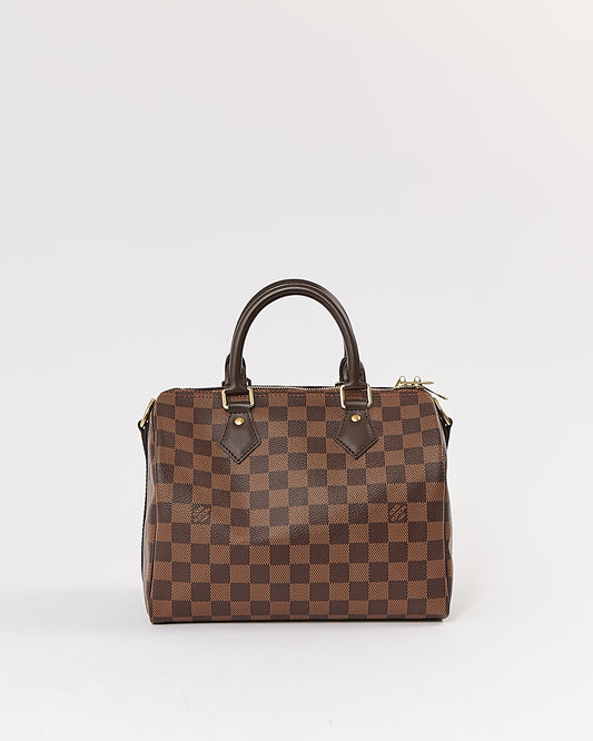 Louis Vuitton Damier Ebene Canvas Speedy 25 Bandoulière Sac