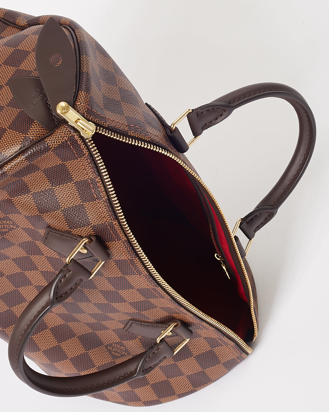 Louis Vuitton Damier Ebene Canvas Speedy 30 Bag