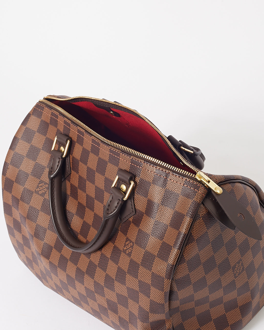 Louis Vuitton Damier Ebene Canvas Speedy 30 Bag