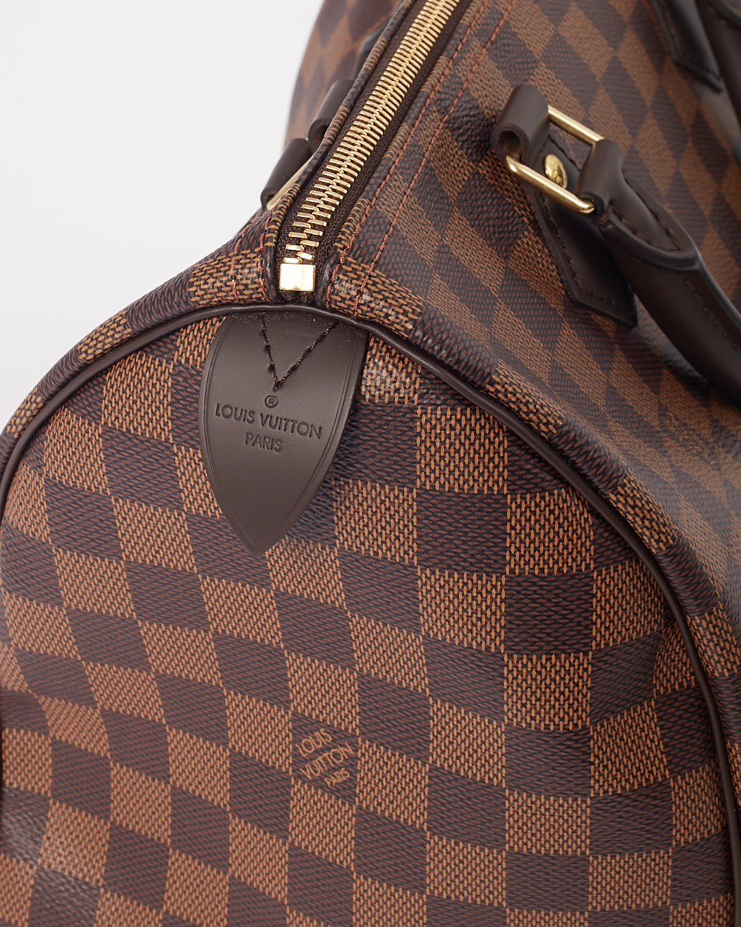 Louis Vuitton Damier Ebene Canvas Speedy 30 Bag