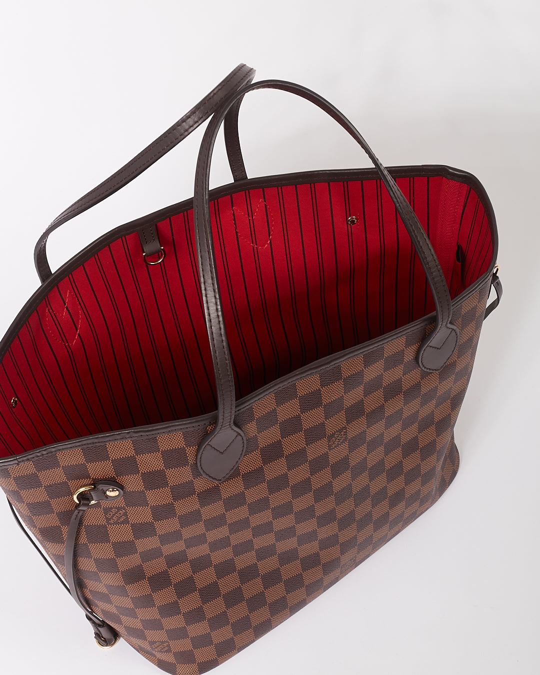 Louis Vuitton Damier Ebene Toile Enduit Neverfull MM Sac Cabas