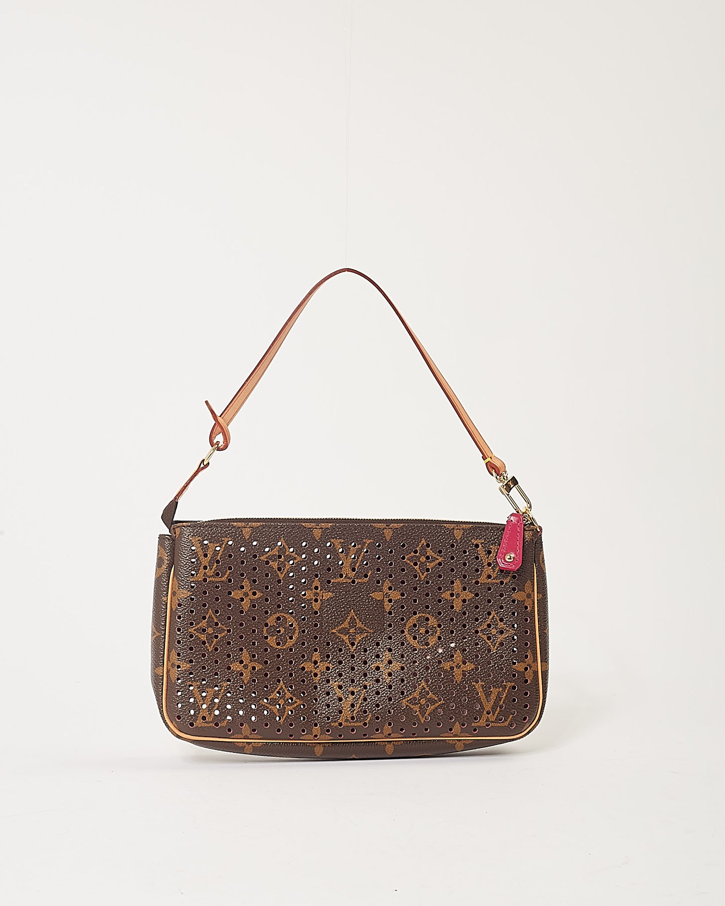 Louis Vuitton Fuchsia Monogram Perforated Pochette Accessories Bag