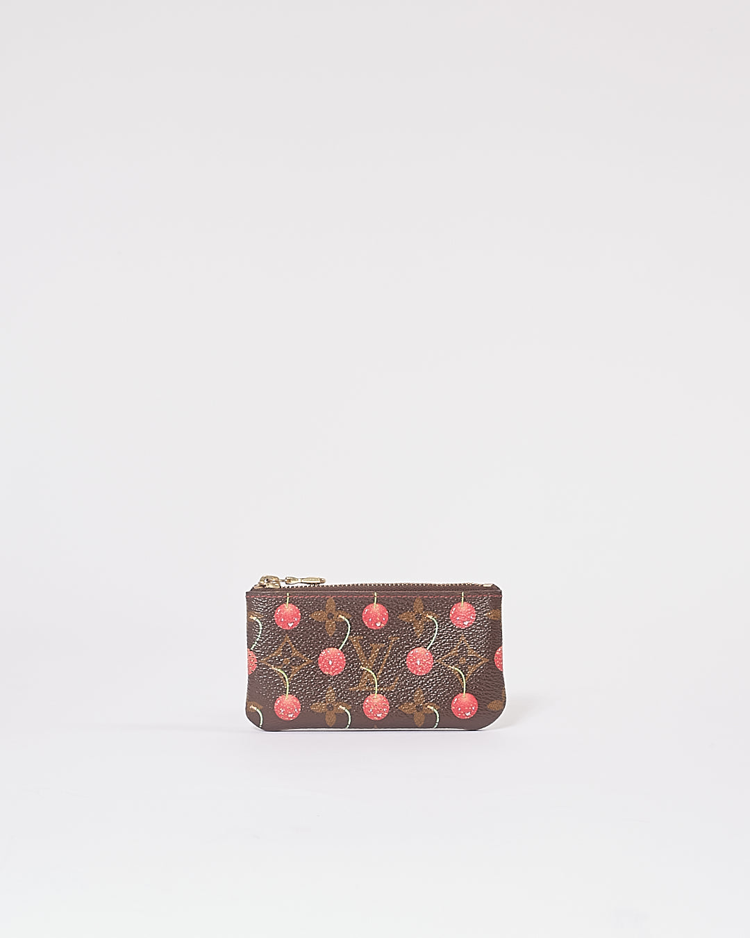 Pochette à clés cerises en toile monogram Louis Vuitton