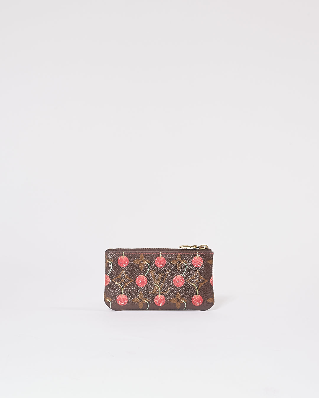 Pochette à clés cerises en toile monogram Louis Vuitton