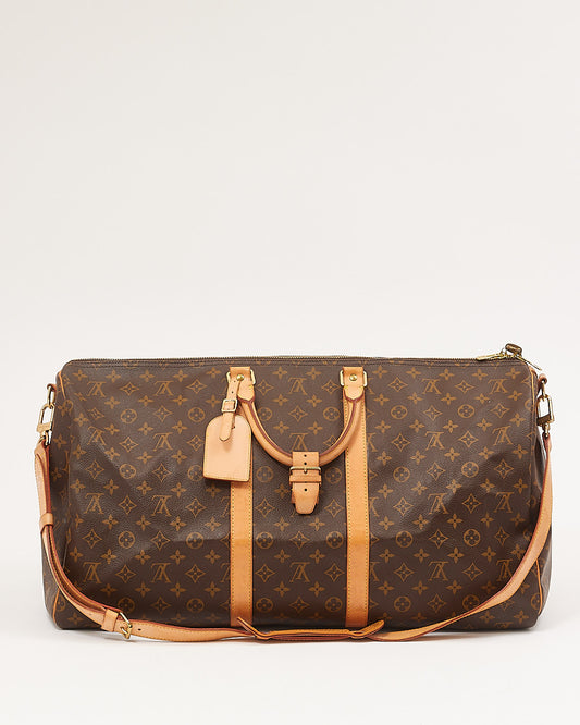 Louis Vuitton Monogram Canvas Keepall 55 Bandouliere Bag