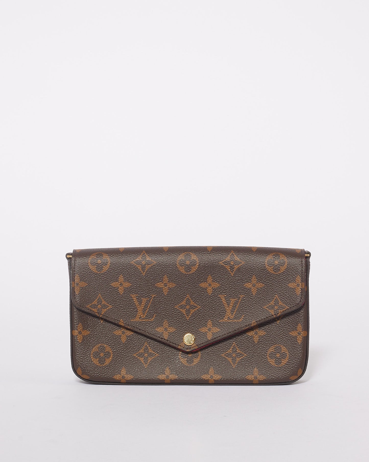 Louis Vuitton Monogram Canvas Pochette Felicie Chain Crossbody Bag