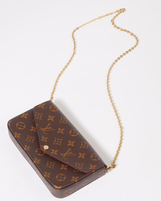 Louis Vuitton Monogram Canvas Pochette Felicie Chain Crossbody Bag