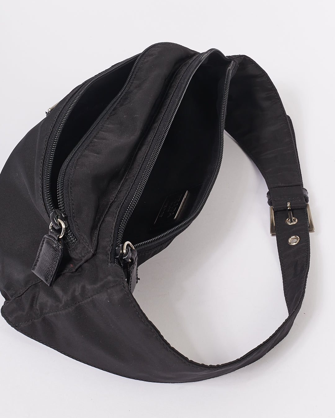 Sac ceinture Prada en nylon noir Tessuto