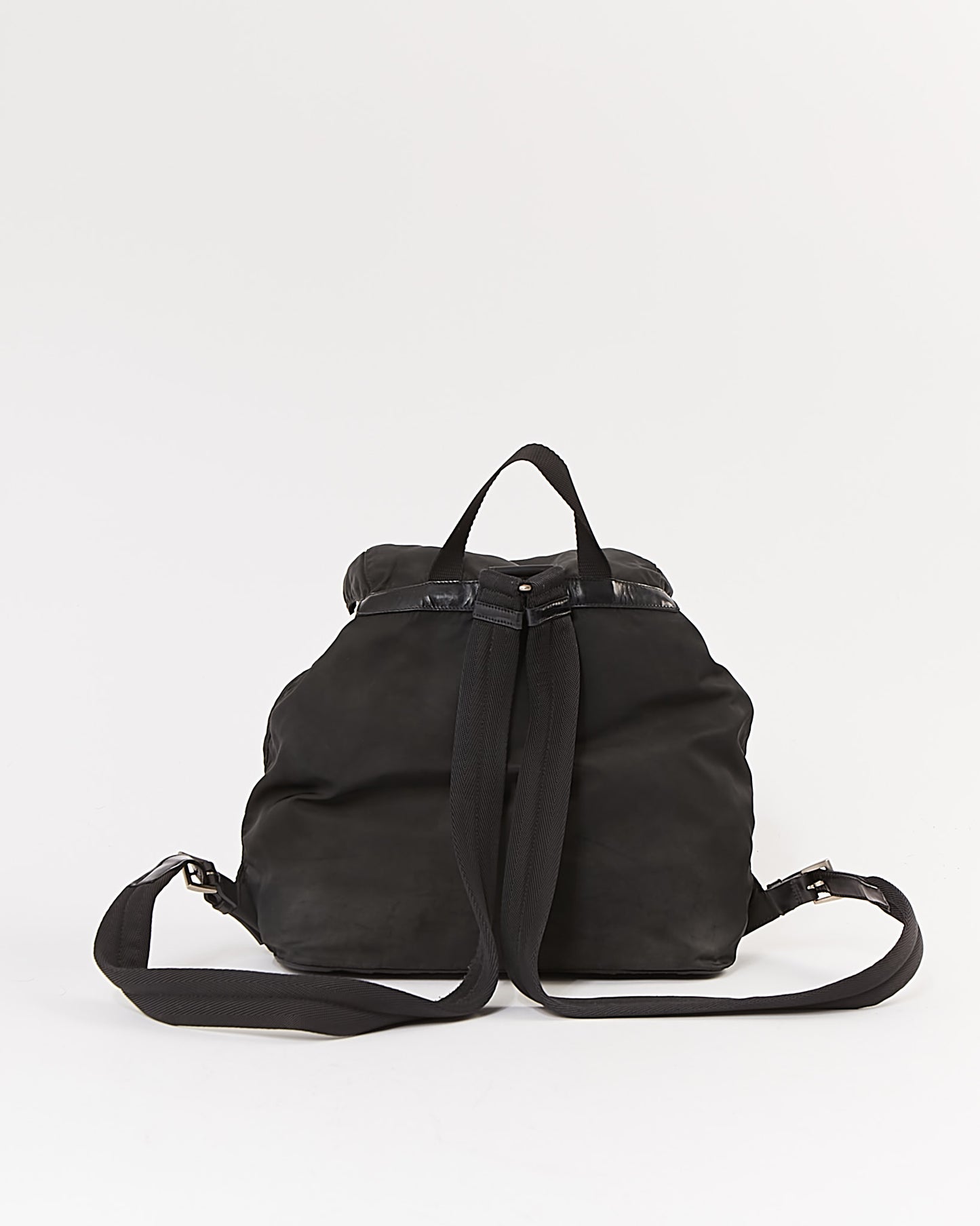 Sac à dos Prada en nylon noir Tessuto à deux poches