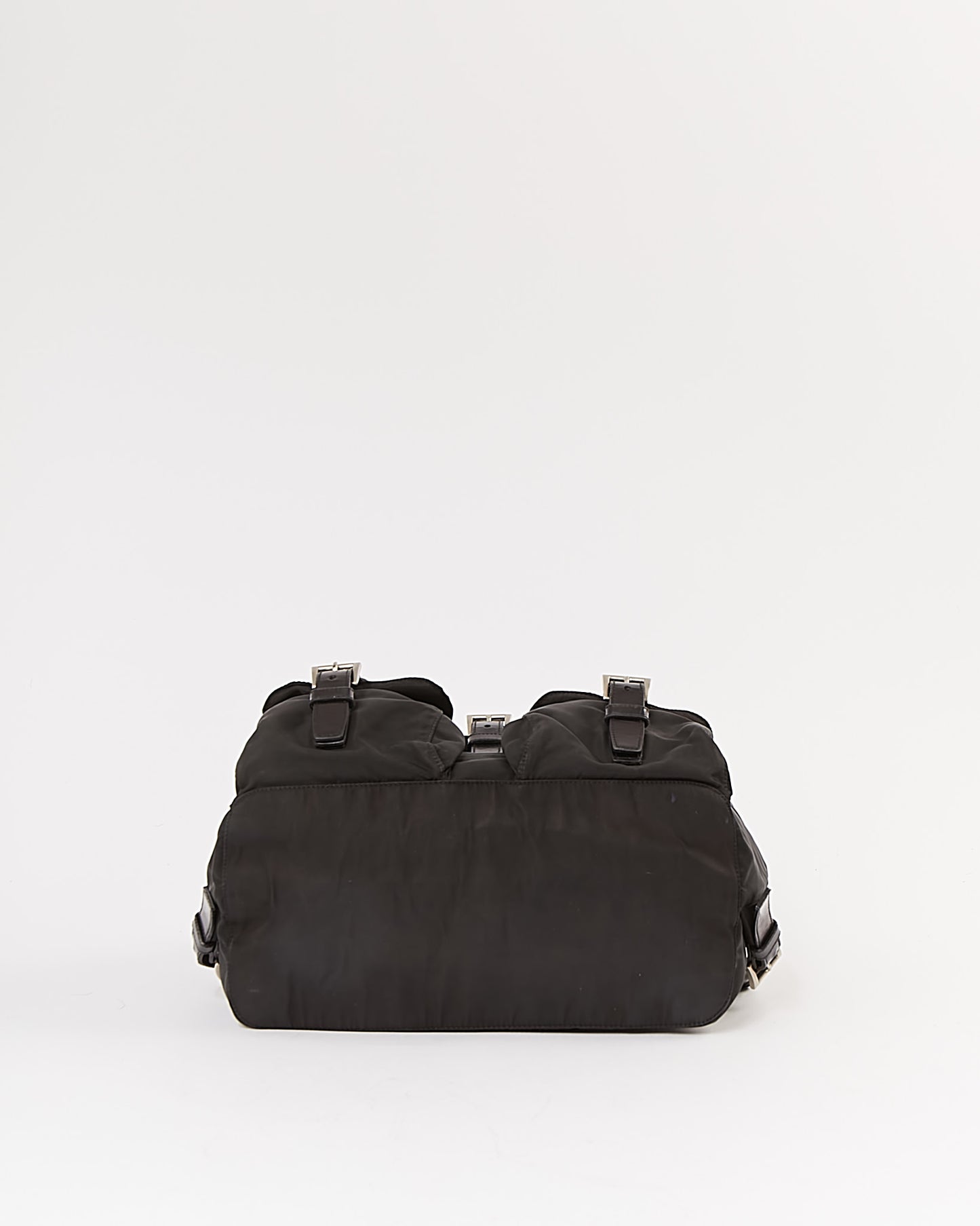 Sac à dos Prada en nylon noir Tessuto à deux poches