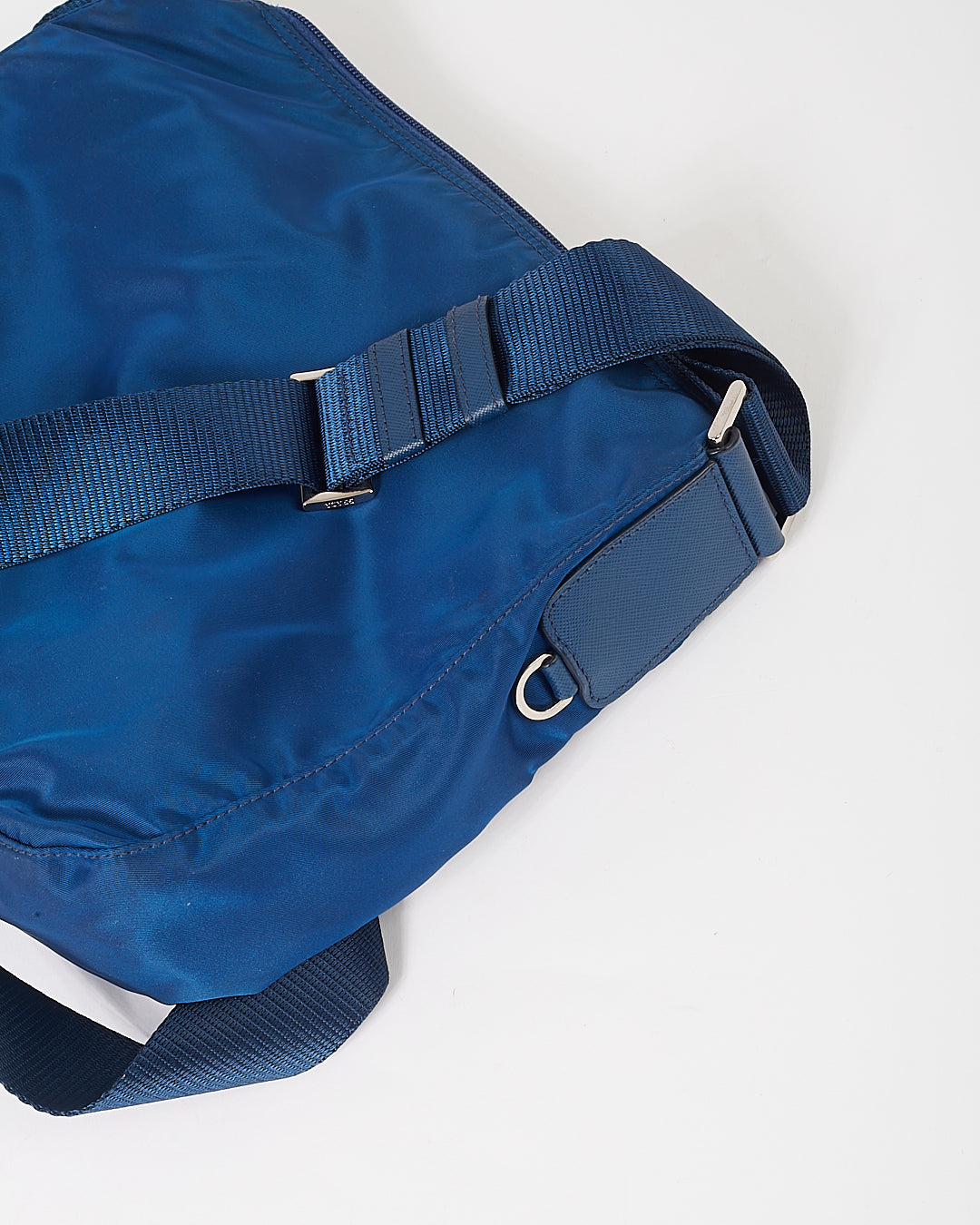 Sac messager Prada Tessuto en nylon bleu royal