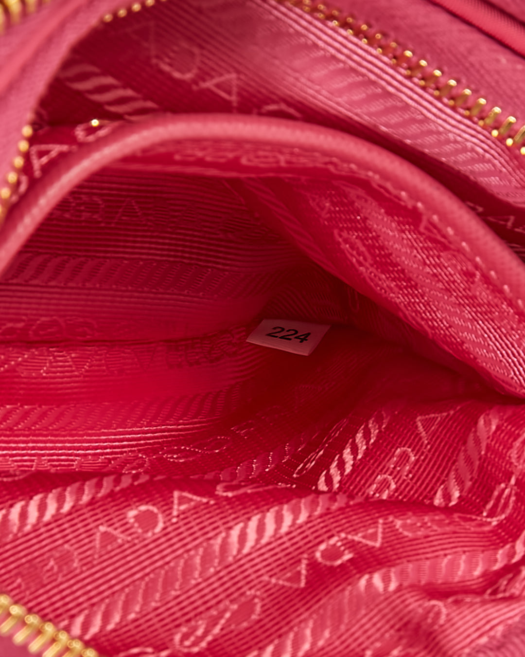 Prada Mini sac à bandoulière Tessuto en nylon rose