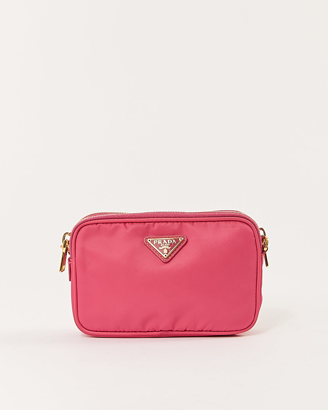 Prada Mini sac à bandoulière Tessuto en nylon rose