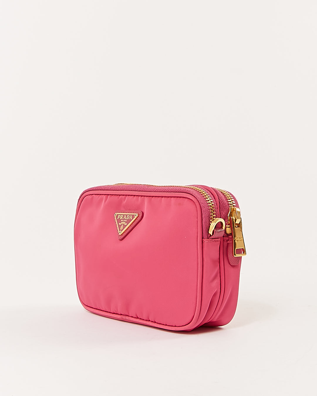 Prada Mini sac à bandoulière Tessuto en nylon rose