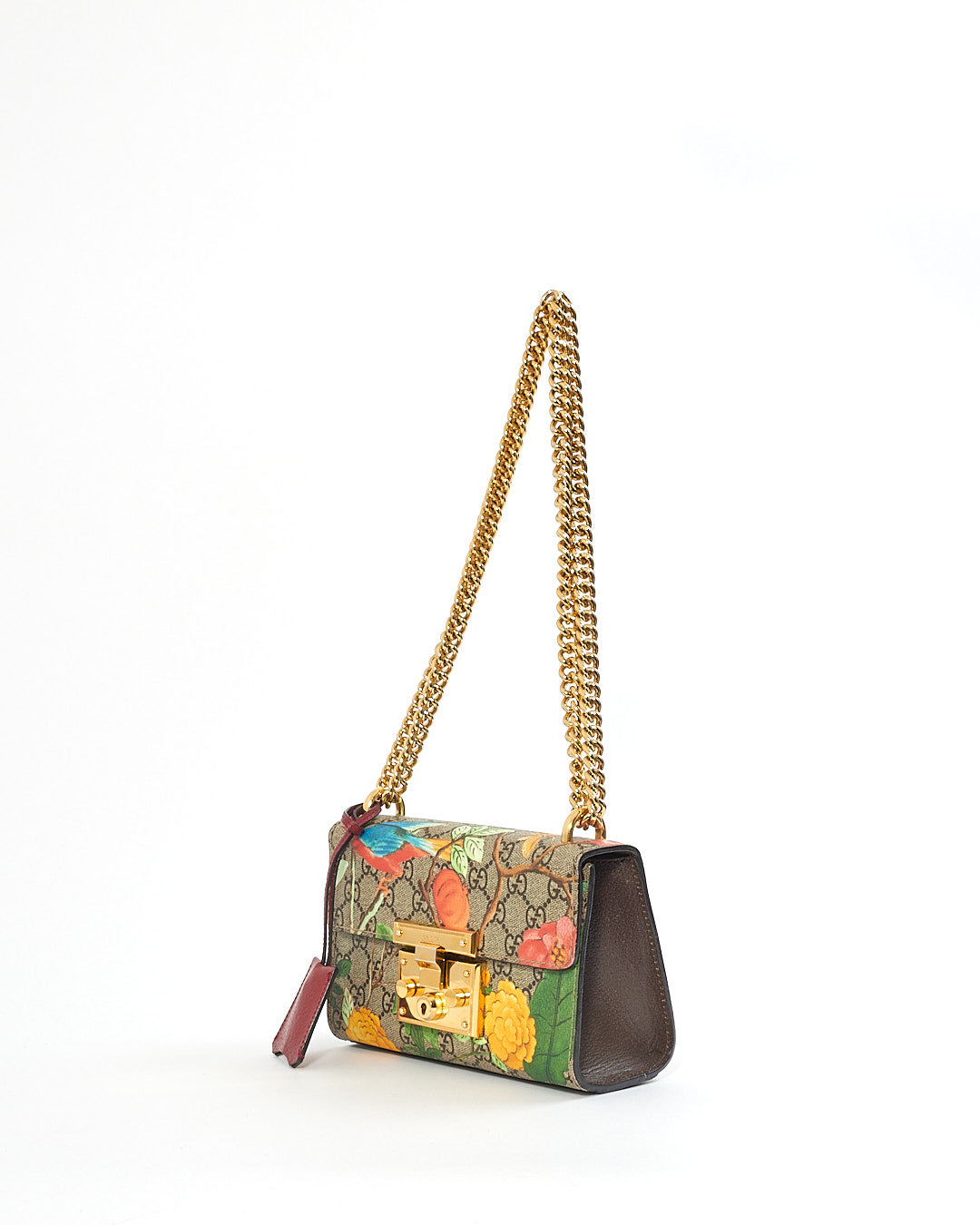 Gucci floral 2024 padlock bag