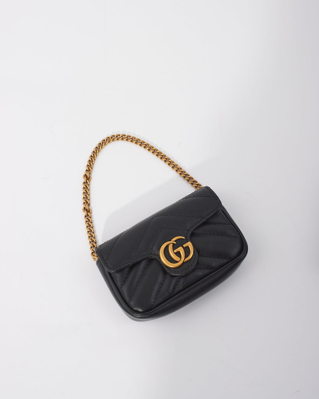 Gucci Gg Marmont 2.0 Leather Coin Case in Black | Lyst
