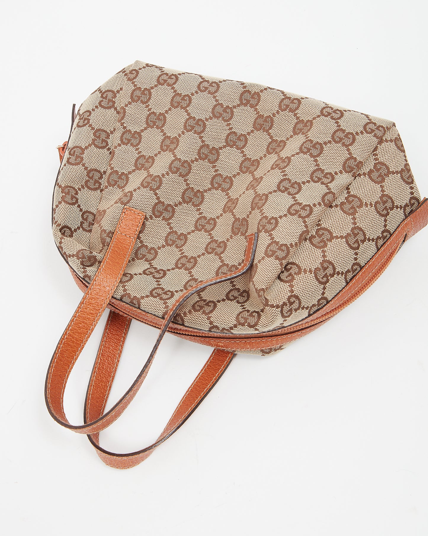 Gucci Beige GG Supreme Canvas Small Bowler Tote