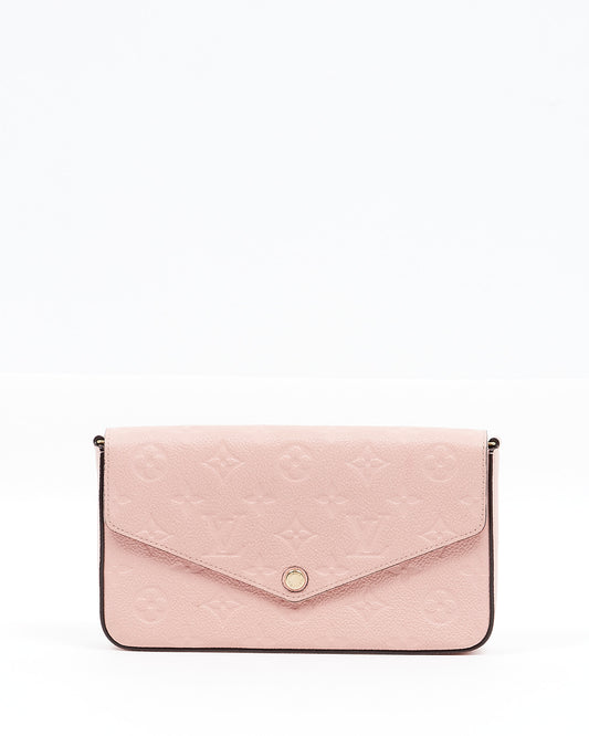 Louis Vuitton Pink Monogram Empreinte Pochette Felicie