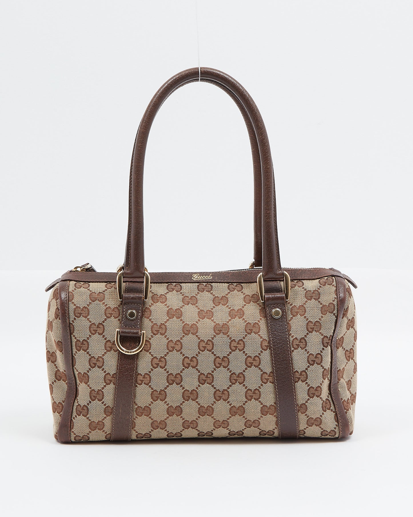 Gucci Brown GG Canvas Abbey Boston Bag