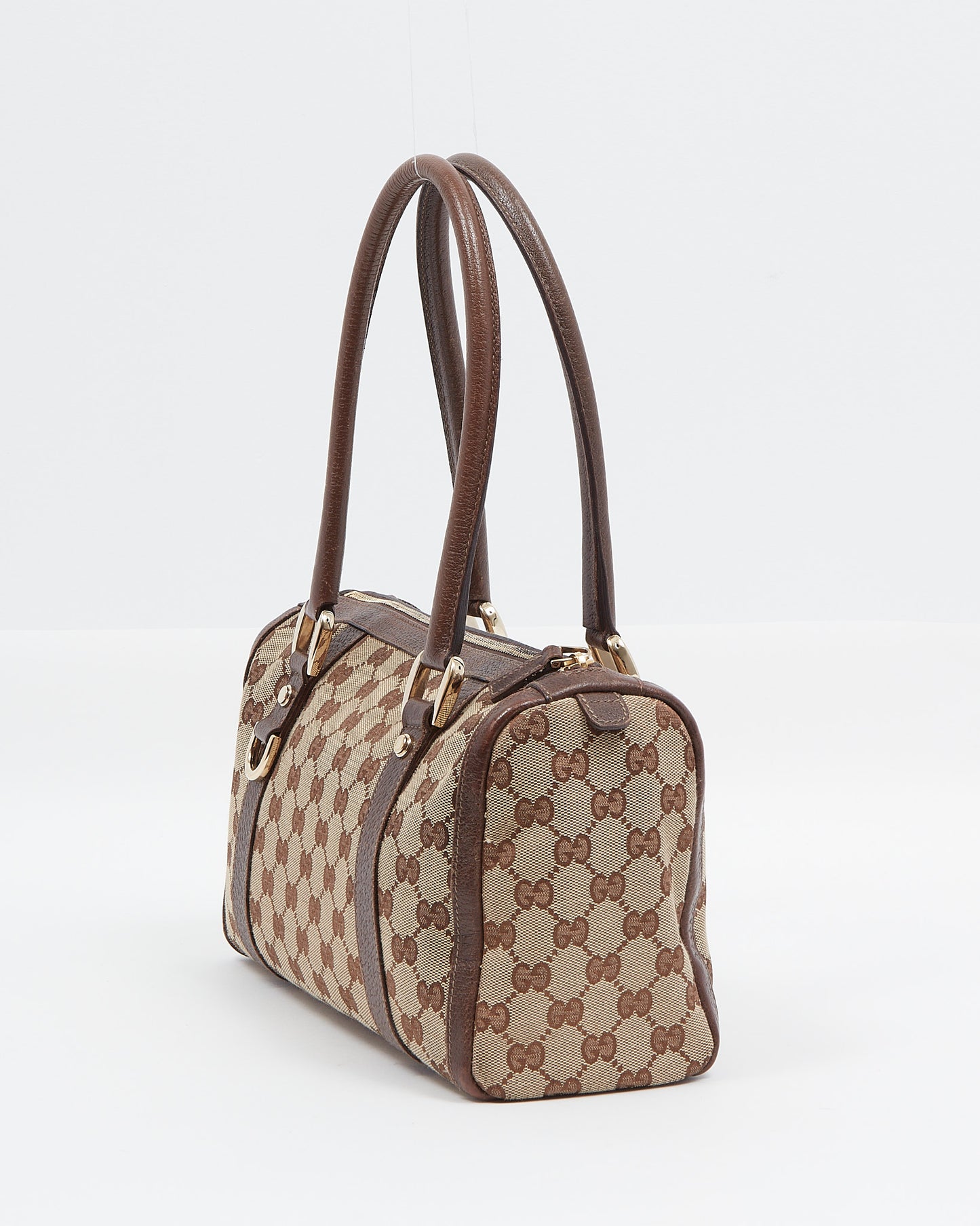 Gucci Brown GG Canvas Abbey Boston Bag