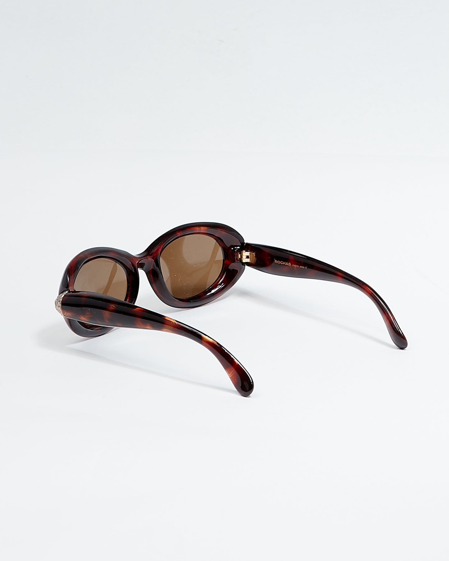 Rochas Lunettes de soleil ovales écaille marron 9059 17