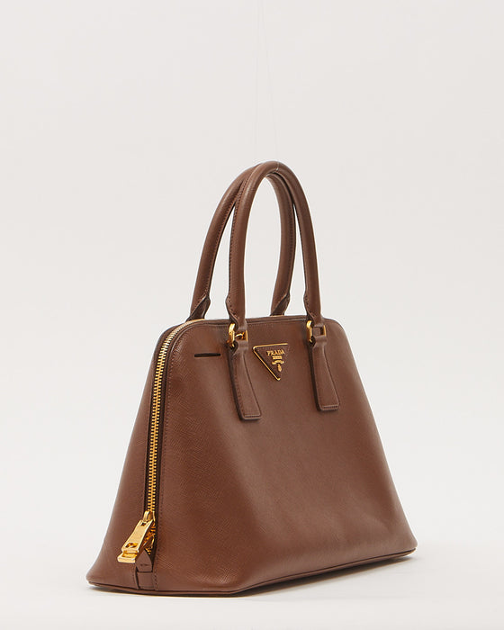 Prada Brown Saffiano Promenade Medium Lux Bag – RETYCHE