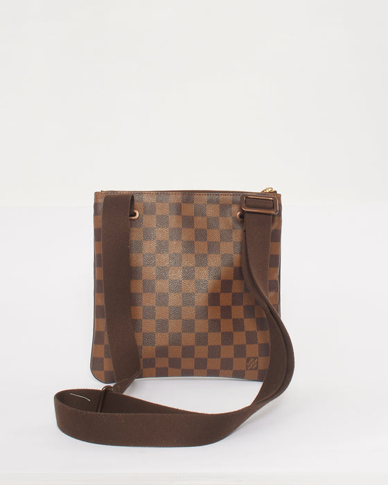 Louis Vuitton Brooklyn MM Damier Ebene Canvas crossbody Messenger Bag -  Punavuoren Patina