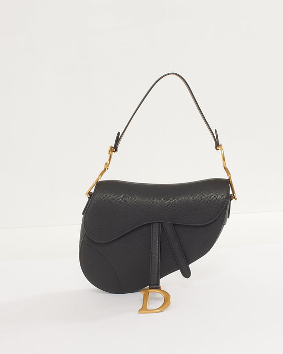 Dior Black Leather Large Saddle Bag – RETYCHE