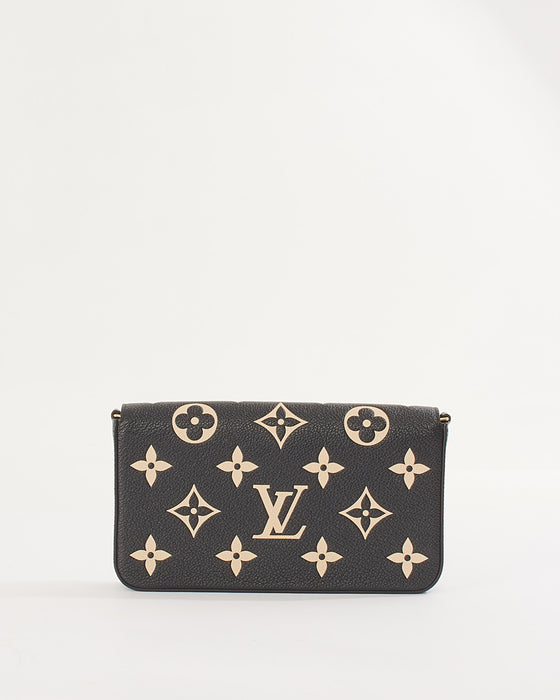 Louis Vuitton Bi-Color Monogram Empreinte Leather Pochette Bag