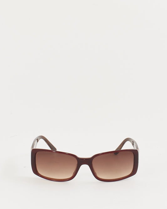 Chanel Vintage Brown Square Frame Sunglasses 5115Q