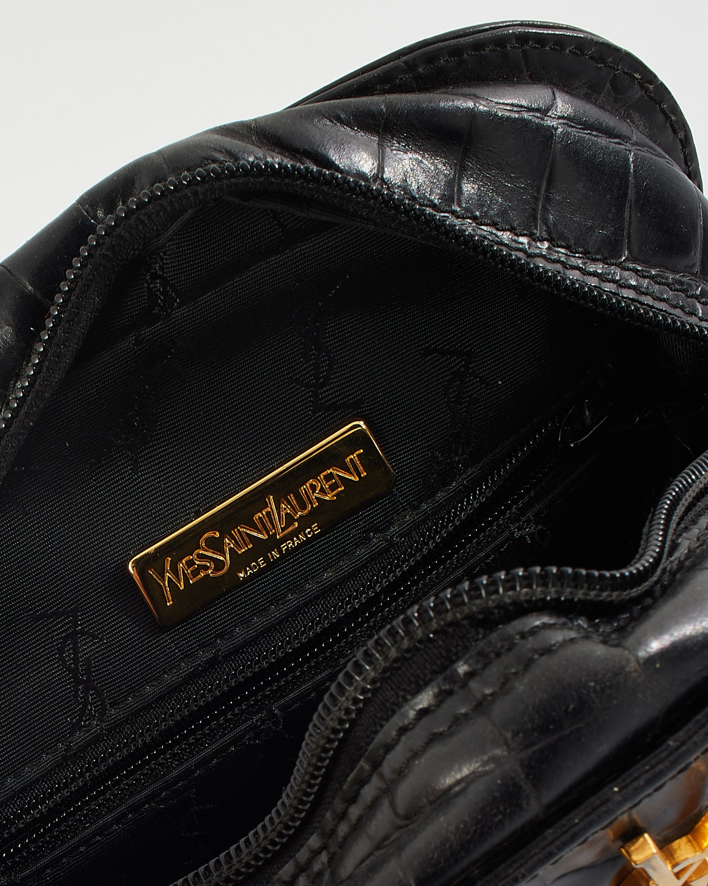 Saint Laurent Black Leather Shoulder Bag