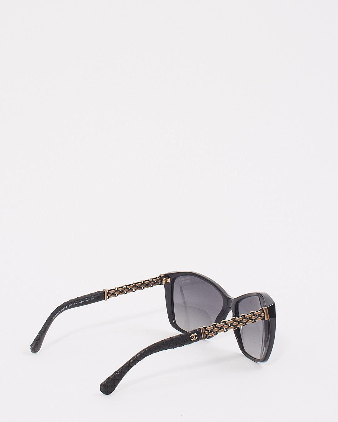 Chanel Black 5327-Q Cat Eye Sunglasses