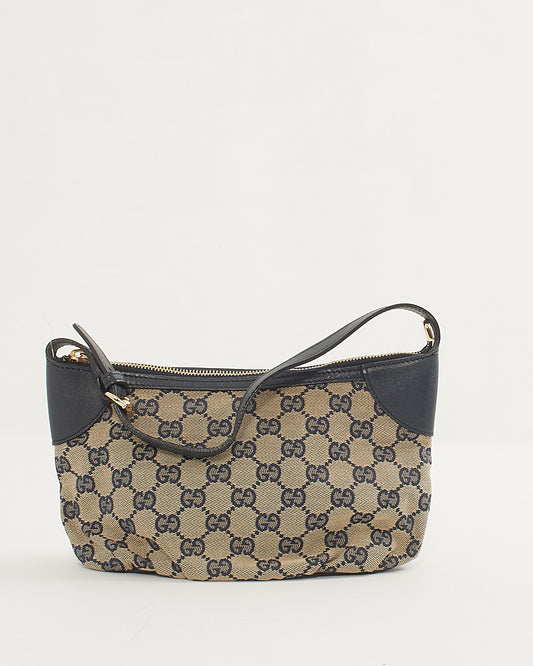 Sac Pochette Gucci GG Beige/Marine en toile Sherry Line 