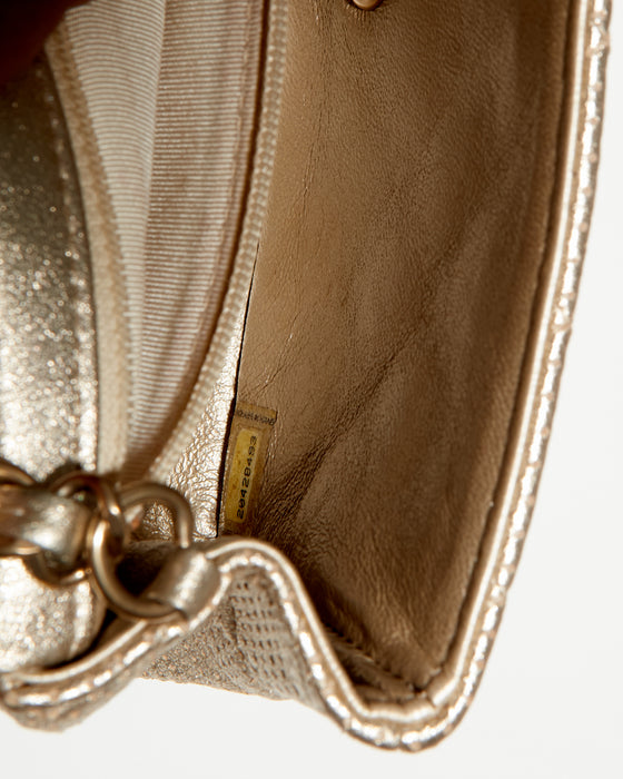 Chanel Metallic Lambskin Rectangular Mini Flap Bag (SHF-20482) – LuxeDH